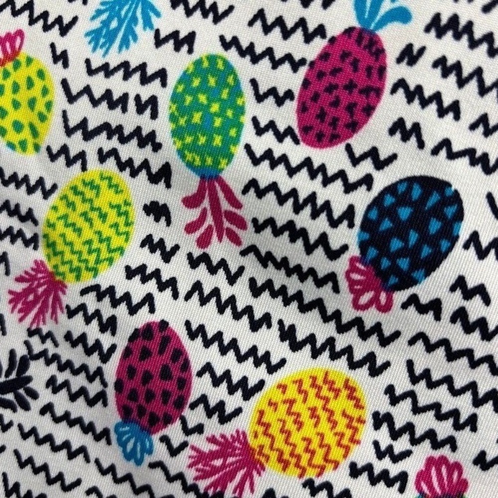 Dot Dot Smile Girls 7 Pineapple Colorful Ballerina Twirl Dress‎ V Neck NWT